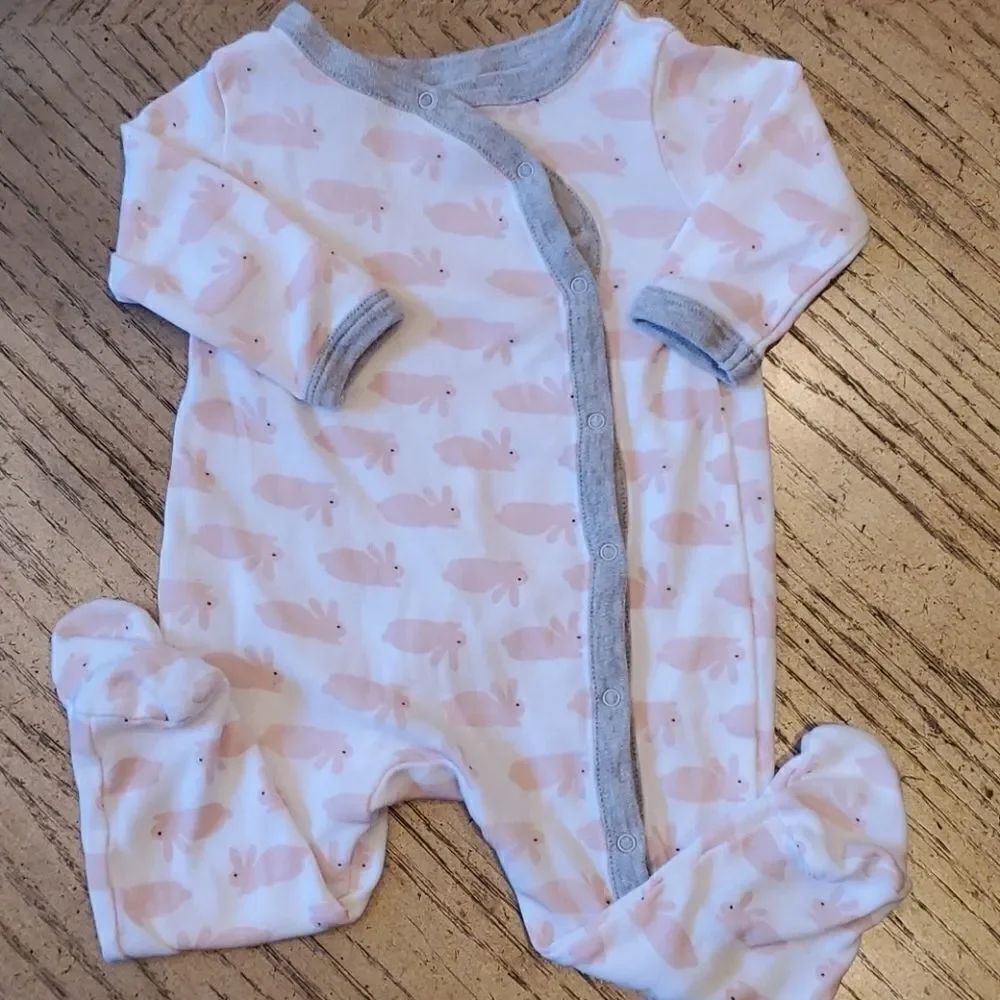 3 month bunny Nordstrom onsie footie.